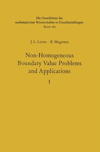 Non-Homogeneous Boundary Value Problems and Applications Vol. 1