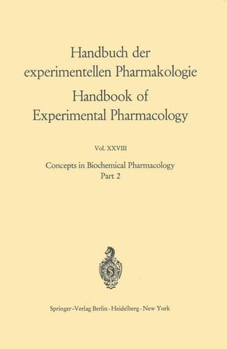 Concepts in Biochemical Pharmacology Part 2