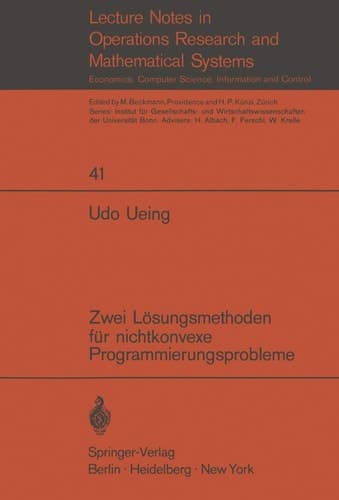 Zwei Lösungsmethoden für nichtkonvexe Programmierungsprobleme