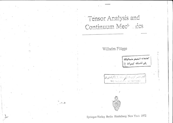 Tensor Analysis and Continuum Mechanics