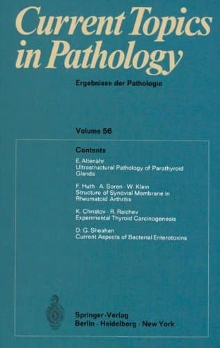 Current Topics in Pathology / Ergebnisse der Pathologie