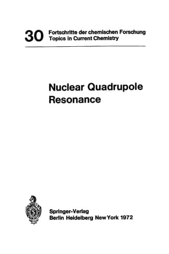 Nuclear Quadrupole Resonance
