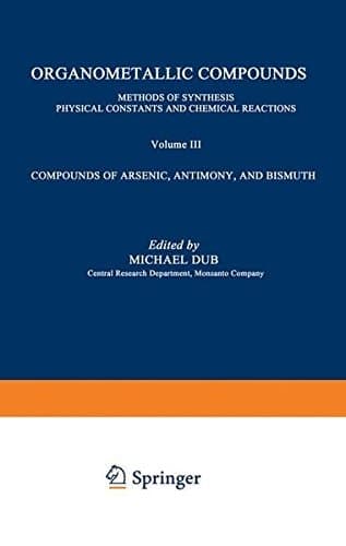Compounds of Arsenic, Antimony, and Bismuth First Supplement Covering the Literature from 1965 to 1968