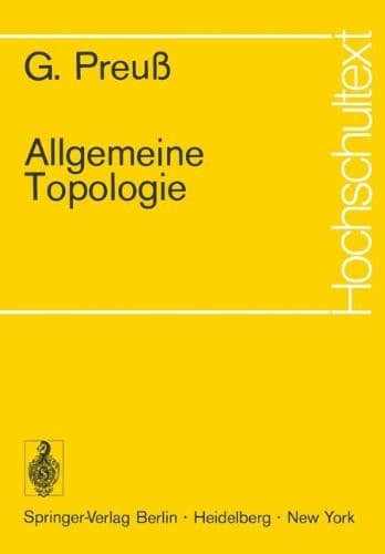 Allgemeine Topologie (Hochschultext) (German Edition)