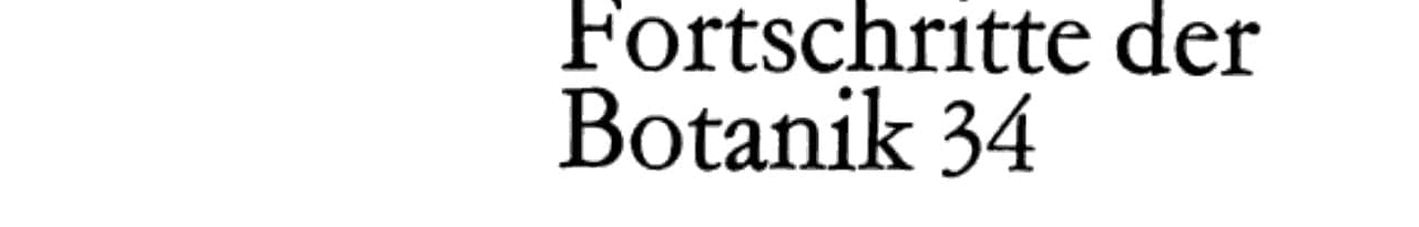 Fortschritte der Botanik