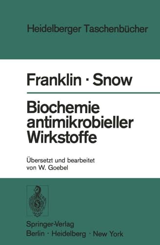 Biochemie antimikrobieller Wirkstoffe (Heidelberger Taschenbücher, 116) (German Edition)