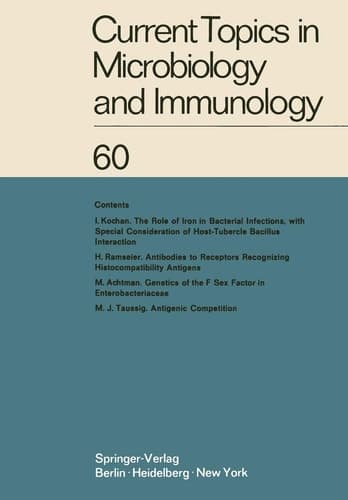 Current Topics in Microbiology and Immunology Ergebnisse der Mikrobiologie und Immunitätsforschung