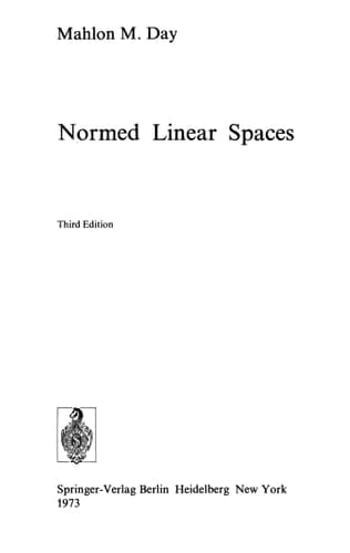 Normed Linear Spaces