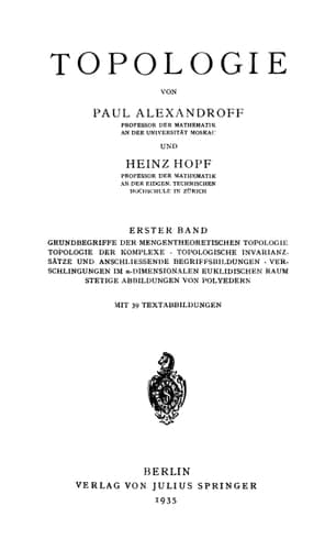 Topologie Grundbegriffe der mengentheoretischen Topologie. Topologie der Komplexe. Topologische Invarianzsätze und anschließende Begriffsbildungen. Verschlingungen im n-dimensionalen euklidischen Raum. Stetige Abbildungen von Polyedern