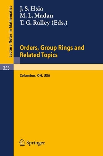 Proceedings of the Conference on Orders, Group Rings and Related Topics