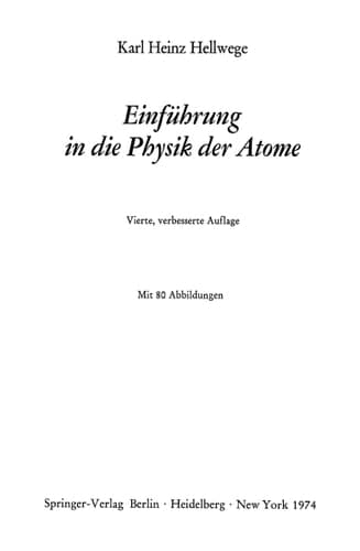 Einführung in die Physik der Atome
