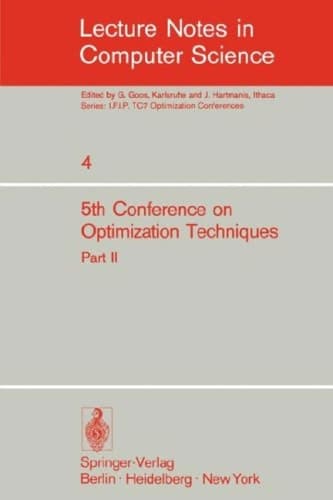 Fifth Conference on Optimization Techniques. Rome 1973 Part 1