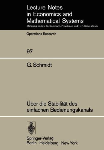 Über die Stabilität des einfachen Bedienungskanals