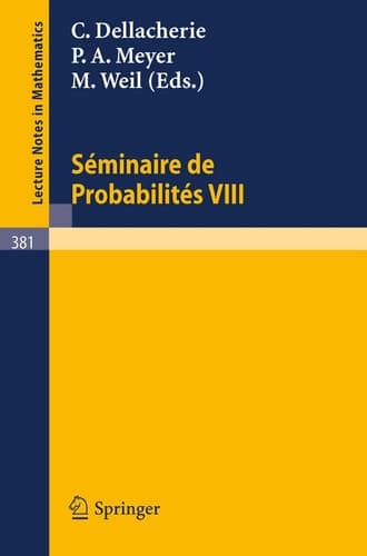 Séminaire de Probabilités VIII Université de Strasbourg