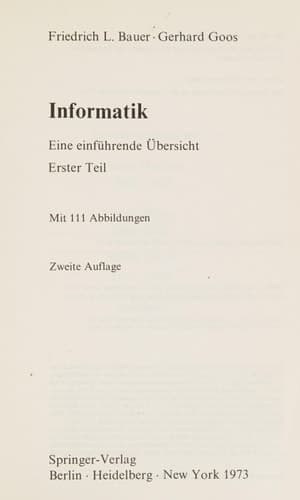 Informatik eine einführende Übersicht