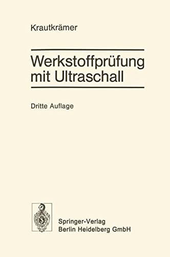 Werkstoffpr Fung Mit Ultraschall (German Edition)