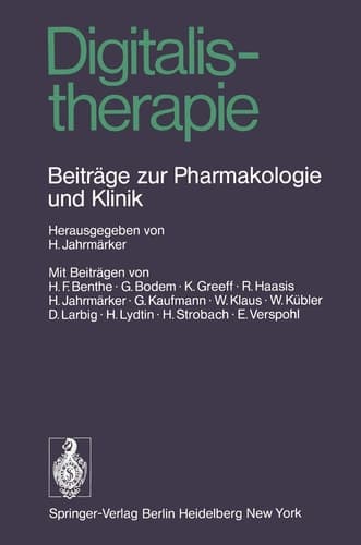 Digitalistherapie Beiträge zur Pharmakologie und Klinik