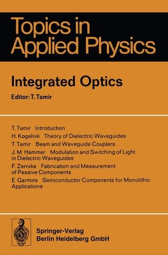 Integrated Optics (Topics in Applied Physics)