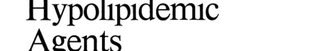 Hypolipidemic Agents