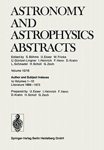 Author and Subject Indexes to Volumes 1–10 Literature 1969–1973
