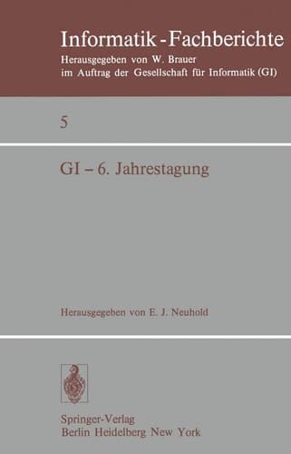 GI — 6. Jahrestagung Stuttgart, 29. Sept. – 1. Okt. 1976