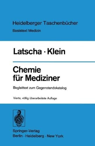 Chemie für Mediziner Begleittext zum Gegenstandskatalog für die Fächer der Ärztlichen Vorprüfung