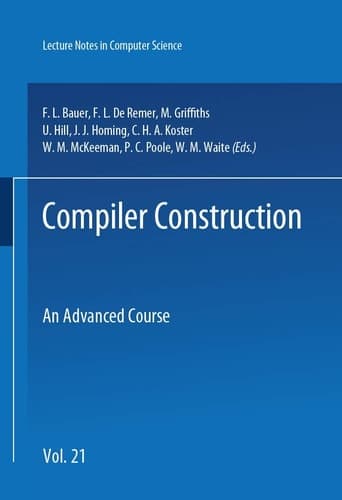 Compiler Construction An Advanced Course