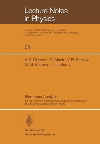 Harmonic Analysis On the n-Dimensional Lorentz Group and Its Application to Conformal Quantum Field Theory