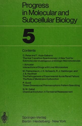 Progress in Molecular and Subcellular Biology