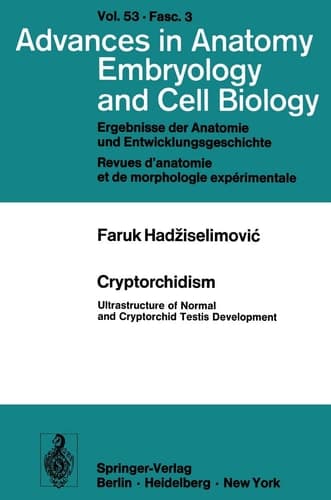 Cryptorchidism Ultrastructure of Normal and Cryptorchid Testis Development