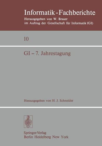 GI — 7. Jahrestagung Nürnberg, 26.– 28. September 1977