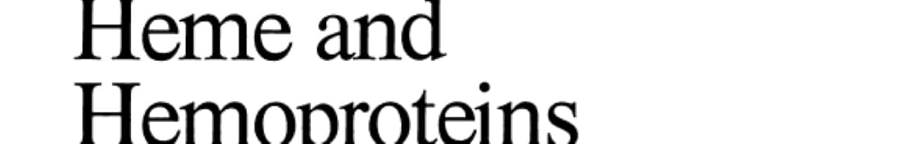 Heme and Hemoproteins