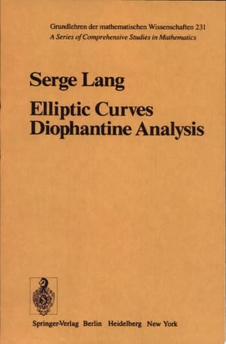 Elliptic Curves Diophantine Analysis