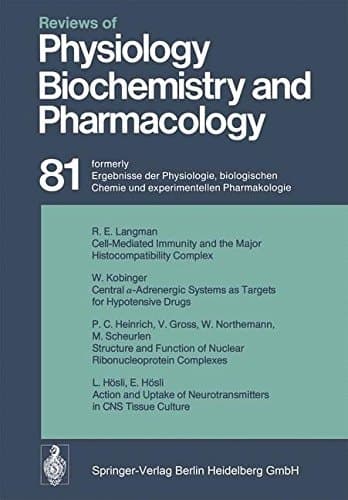 Reviews of Physiology, Biochemistry and Pharmacology