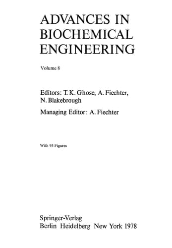 Advances in Biochemical Engineering (Advances in Biochemical Engineering/Biotechnology)
