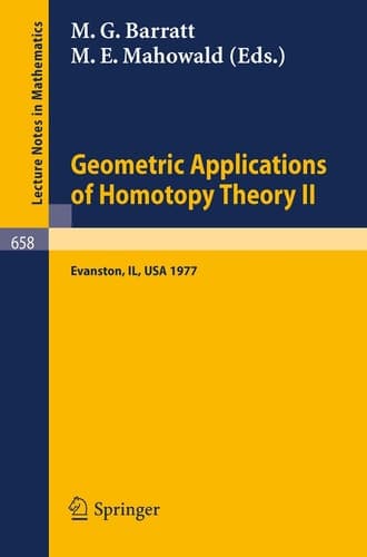 Geometric Applications of Homotopy Theory II Proceedings, Evanston, March 21 - 26, 1977