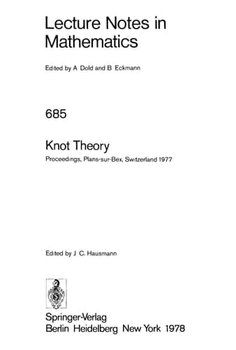 Knot Theory Proceedings, Plans-sur Bex, Switzerland 1977