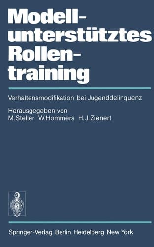 Modellunterstütztes Rollentraining (MURT) Verhaltensmodifikation bei Jugenddelinquenz
