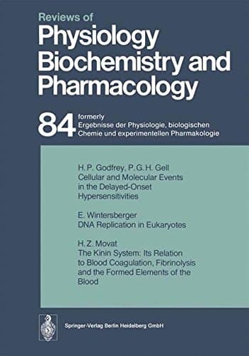Reviews of Physiology, Biochemistry and Pharmacology