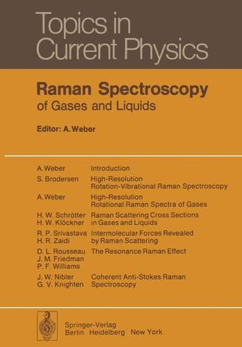 Raman Spectroscopy of Gases and Liquids (Topics in Current Physics)