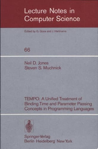 TEMPO A Unified Treatment of Binding Time and Parameter Passing Concepts in Programming Languaues