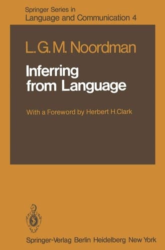 Inferring from Language (Springer Series in Language and Communication)