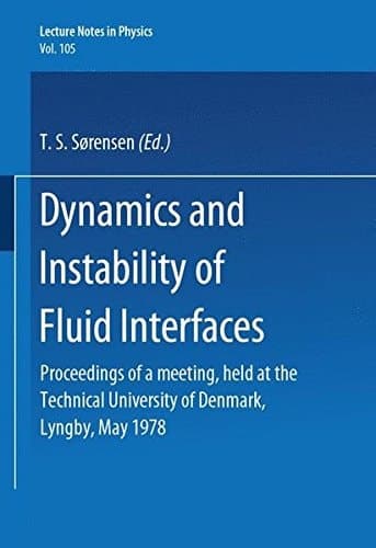 Dynamics and Instability of Fluid Interfaces Proceedings of a meeting, Held at the Technical University of Denmark, Lyngby, May 1978
