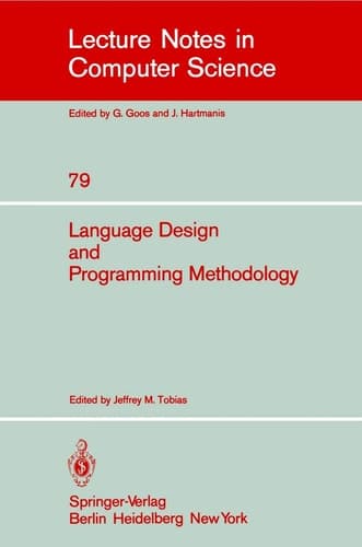 Language Design and Programming Methodology Proceedings of a Symposium, Held in Sidney, Australia, September 10-11, 1979