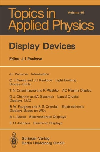 Display Devices (Topics in Applied Physics)