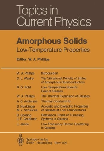 Amorphous Solids Low-Temperature Properties