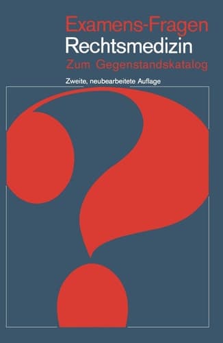 Rechtsmedizin Zum Gegenstandskatalog