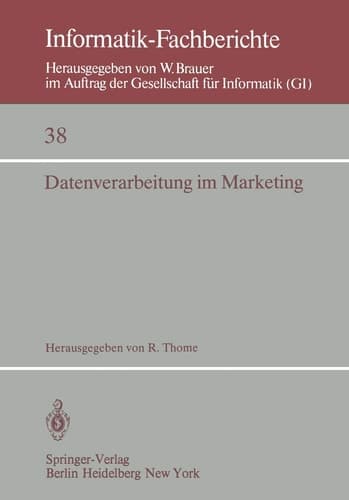 Datenverarbeitung im Marketing Heidelberg, 9.–10. Oktober 1980