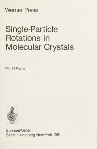 Single-Particle Rotations in Molecular Crystals