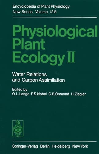 Physiological Plant Ecology II Water Relations and Carbon Assimilation
